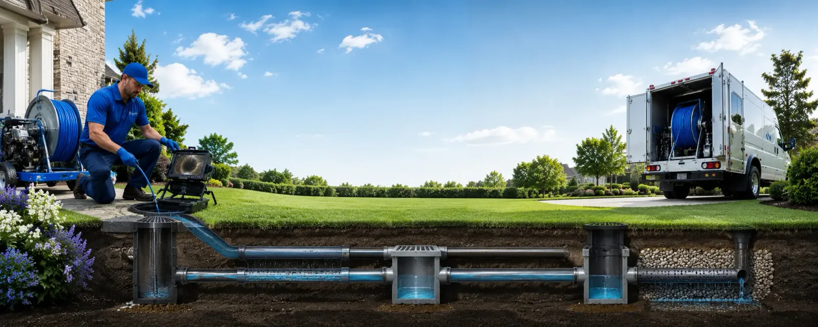Outdoor drain cleaning information for Rombauer, MO